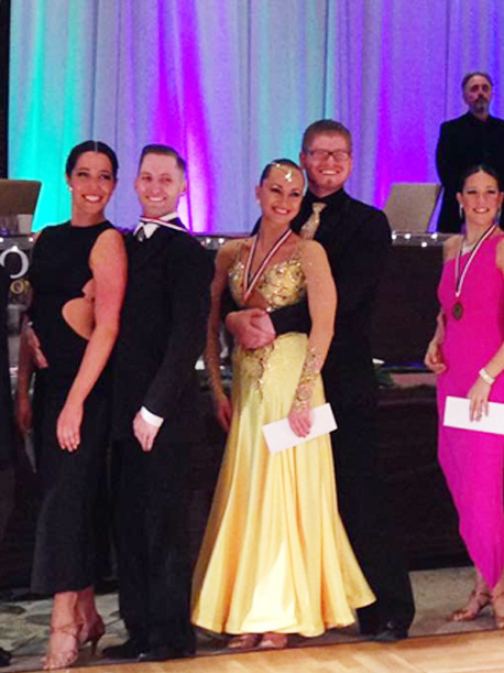 Lineup of the evening Dancesport winners